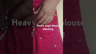 Heavy work blouse stitching blouseneckdesigns silaii womensclothing diy blousepattern 👌 [upl. by Yeruoc956]