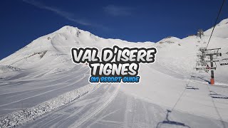 Val dIsere Tignes ski resort guide 28 Verte green run [upl. by Burrton82]