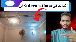 new room ki decorations KR li ❤️subscribe brickcomedy support vlog dailyvlog dailylife [upl. by Sher]