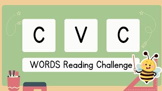 CVC Word Challenge For Kids  Phonics  kids Learning  Fun Word Games for Kids [upl. by Azial]