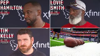 Coordinators Meet with the Media After Texans Training Camp [upl. by Peltz444]