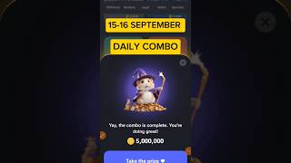 1516 Sept daily combo card  16 sep daily combo card  Hamster daily combo card 16 sept [upl. by Hoon]