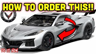 HOW to ORDER a ZR1 2025 c8 ZR1 Corvette ORDER GUIDE STEP by STEP [upl. by Bess790]