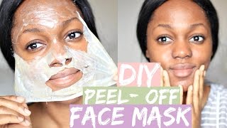 DIY GELATIN FACEMASK for blackheads oily skin dry skin  Luchi Loyale [upl. by Niuqram]