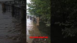 Chattahoochee is still flooded 5 days after hurricane helene powerful weather flooded river [upl. by Mcilroy]