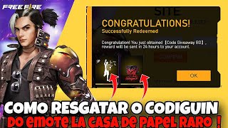 COMO RESGATAR CODIGO NO FREEFIRE 2024 COMO RESGATAR CODIGUIN NO FREEFIRE COMO COLOCAR CODIGO NO FF [upl. by Hcir]