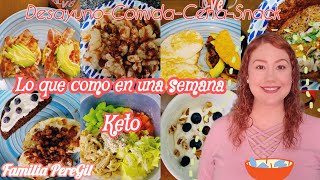 Lo que como en una semana Keto alimentación keto FamiliaPereGil [upl. by Ayatnwahs809]