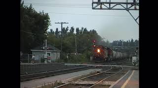 CN Railway Crossing in Brockville Ontario 1999 [upl. by Yenaiv85]