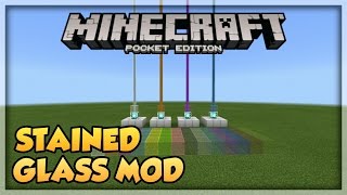 Stained Glass Mod  Minecraft Pocket Edition [upl. by Nimocks]