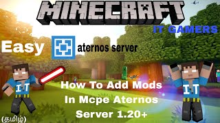 How to add mods in mcpe aternos server 120  ITGAMERS5238 [upl. by Past]