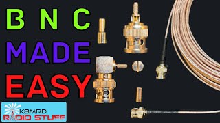 How To Install A Crimp Type BNC Connector On RG316 Coax [upl. by Anilatac882]