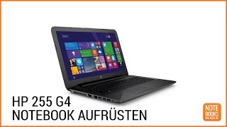 Upgrade HP 255 G4 Notebook aufrüsten  Deutsch  German ►► notebooksbilligerde [upl. by Ilrahc494]