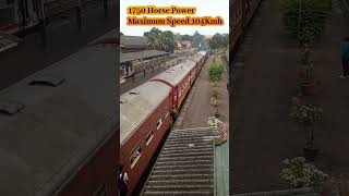 SL Railway Canadian Girl Madu මධූ 1750 HPMaximum Speed 104 kmh [upl. by Rivard]