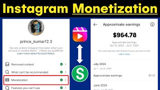 Instagram Monetization Eligibility In Hindi 2024  Instagram Ko Monetise Kaise Kare 2024  Part 1 [upl. by Toinette]