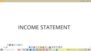 EBM N4 INCOME STATEMENT NOVEMBER 2021 [upl. by Hampton]