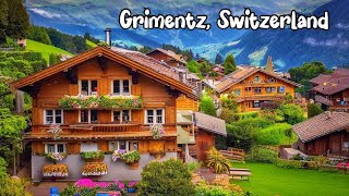 Grimentz Switzerland 4K  One of the most beautiful villages in Switzerland  Fairytale village [upl. by Parnell]