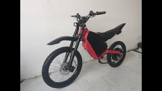 72V 15000w 75ah 4T Motor UKC1 screen Electric Bike with Motorcycle Brake and Shock Absorber [upl. by Mariken]