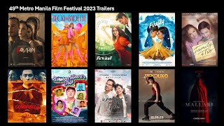 MMFF 2023 Entries Full Trailers  ALL MOVIES  49th Metro Manila Film Festival [upl. by Notyalk]