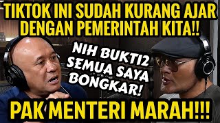 TIKTOK KURANG AJAR KE NEGARA KITA‼️PAK MENTERI EMOSI‼️ PODCAST [upl. by Iarised]