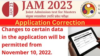 IIT JAM Application Correction [upl. by Chastity]