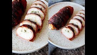 Kylling Roulade Med Flødeost Jalapeños Bacon Og Dry Rub  One Kitchen DK [upl. by Aes]