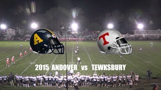 2015 Andover High School Football vs Tewksbury [upl. by Silvestro168]