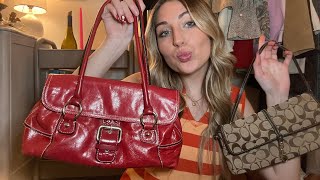 ASMR Bag Collection 👛✨👜 whisper rambles tapping scratching [upl. by Stickney]