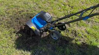 BILT HARD Tiller Cultivator Tines Tillers for Gardening Foldable Electric Garden Rototiller Review [upl. by Adirahs424]