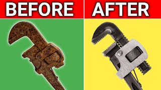 How to remove rust from metal  WD 40  Rust removal 🔥 [upl. by Yeltihw]