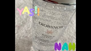 Diorsnow  Essence of Light  Is it worth 68  Luxury skincare [upl. by Aiotal534]