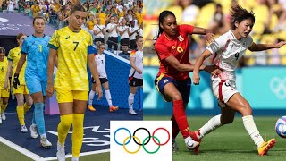 Olympics Paris 2024  Losses for Matildas and Nadeshiko Japan [upl. by Ttayw]