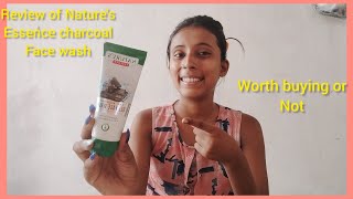 Natures Essence Active Charcoal Face Wash Review  Sushmita sah [upl. by Siroval]