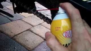 DIY Clean and Lube Motorcycle chain  Useful Tools [upl. by Asyle76]