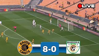 HUGE WINNING  Kaizer Chiefs vs Baroka FC 80 Club Friendly Match  Sirino Hat trick [upl. by Goldie]