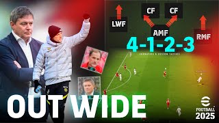 eFootball 2025  4123 Out Wide  Formation amp Custom Tactics  PC Gameplay [upl. by Jem480]