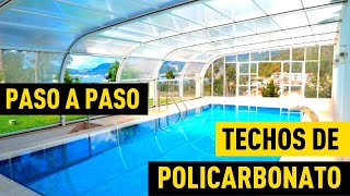 COMO hacer un TECHO POLICARBONATO ✅BIEN ✅ sin HUMEDADES [upl. by Aicil]