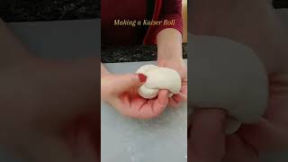 Shaping a Kaiser Roll food buns bread leiasculinary [upl. by Shermie]