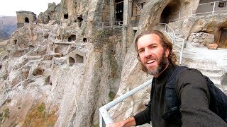 One Day in the Country of Georgia  Exploring Vardzia Caves [upl. by Adnohr565]