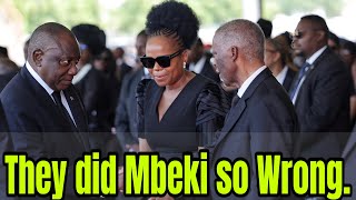 Thabo Mbeki vs Cyril Ramaphosa at Tito mboweni Funeral Such a shame Why Why ANC [upl. by Bullough471]