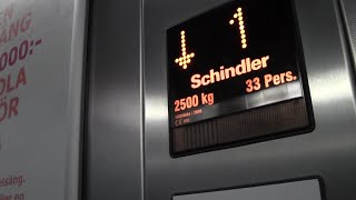 Schindler Hydraulic elevators  IKEA Uppsala Uppsala Sweden [upl. by Gibbeon]