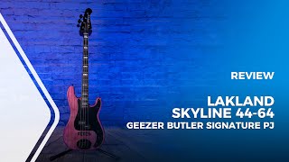 LakLand Skyline 4464 Geezer Butler Signature PJ Bass Guitar Review [upl. by Gould327]