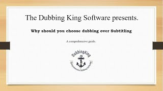 Why Should You Choose Dubbing Over Subtitling Case Study [upl. by Euphemie757]