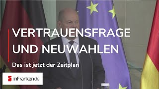 VERTRAUENSFRAGE NEUWAHLEN NEUE REGIERUNG Das ist jetzt der Zeitplan [upl. by Sset]