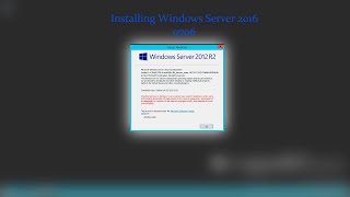 Installing Windows Server 2016 9796 [upl. by Kred817]