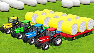 HARVEST amp MAKE COTTON BALES WITH CASE TRACTORS amp HARVESTERS  Farming Simulator 22 [upl. by Hogan587]