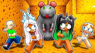 BOBBY PLAYS W CRYSTAL AND EMERALD IN CHEESE ESCAPE ROBLOX [upl. by Jadwiga]