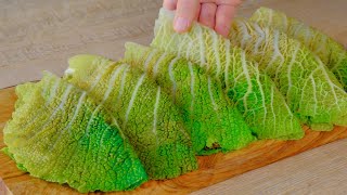 Do you have 1 cabbage at home The tastiest eggless cabbage rolls recipe Vegan  ASMR [upl. by Mroz]