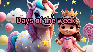 Days of the weeklearn days of the week song for toddlersNursery class poem ❤️😍🥳🎉 [upl. by Okimuk614]