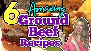 6 Unbelievable GROUND BEEF RECIPES you DONT want to MISS  Tasty Dinner Recipes Using GROUND B [upl. by Yasdnil893]