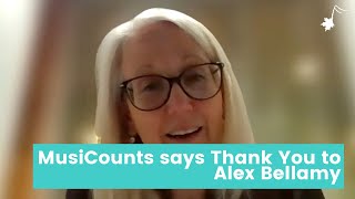 MusiCounts says Thank You to Alex Bellamy [upl. by Piane]